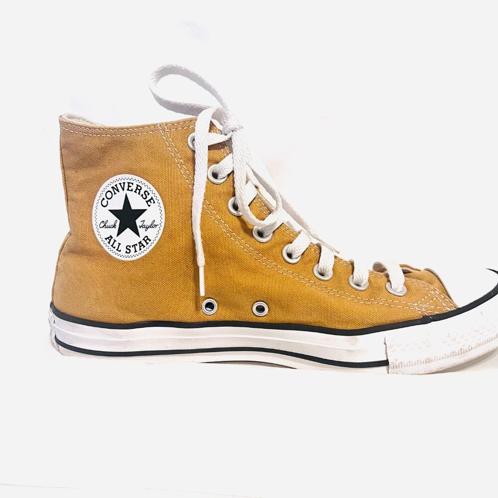 Converse All Star-Chuck Taylor-Unisex Burnt Honey High Top Sneakers-W 9, M 7 - Picture 3 of 16